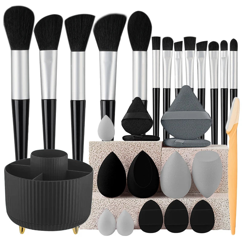 14-29Pcs Professional Makeup Brushes Set Soft Fluffy Smudge Concealer Brush Women Eyes Cosmetic Blending Detail Make Up Tool Kit Vue