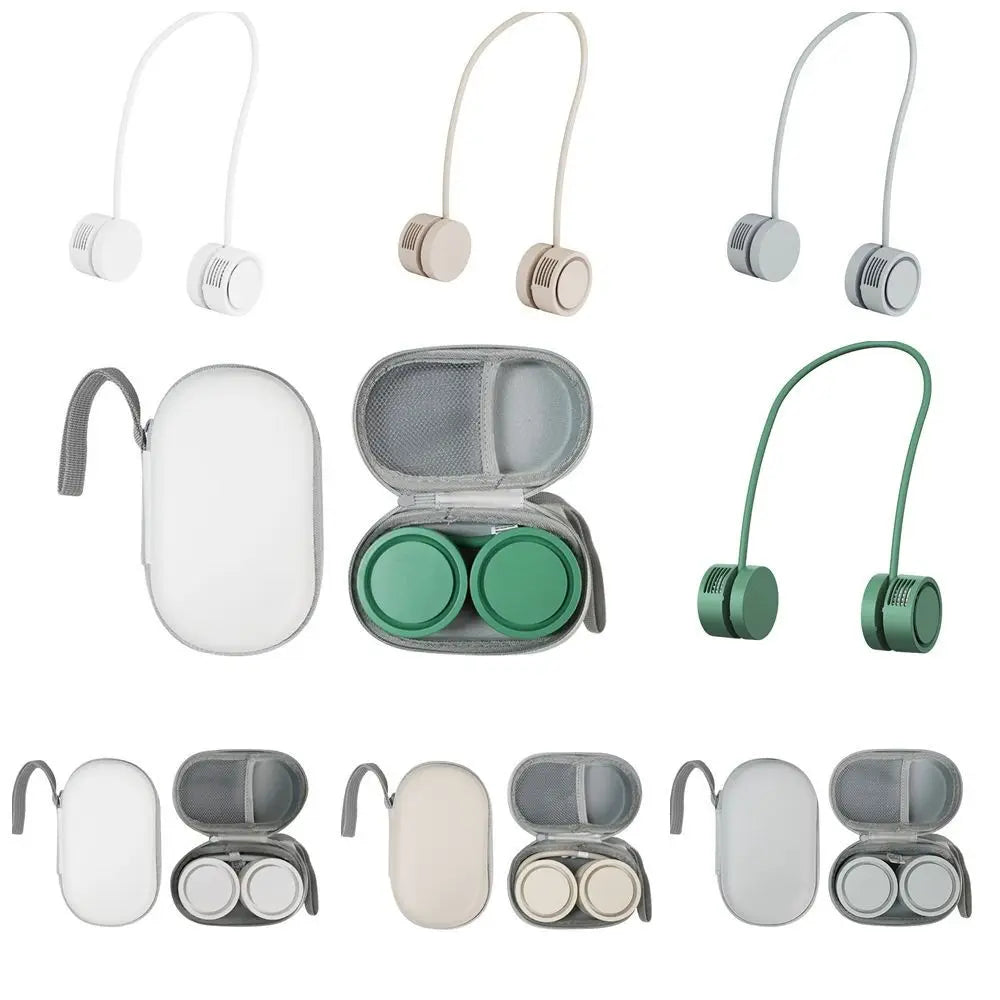3 Speeds Neck Fan Foldable Long Battery Life Portable Hands-free Vue