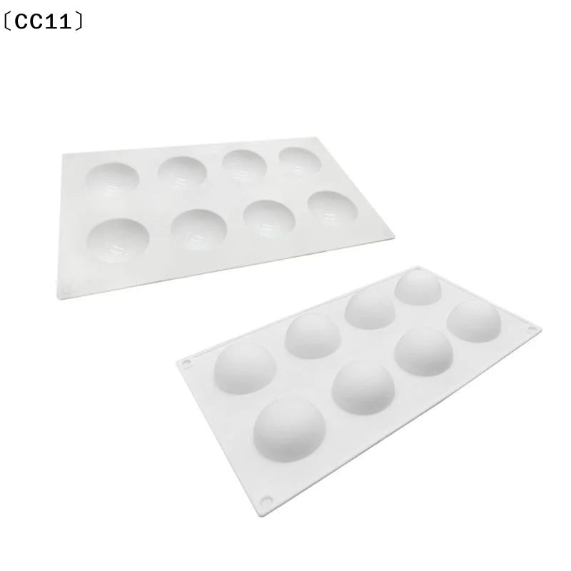 3D Sphere Silicone Mold Mousse Cake Baking Ball Shape French Dessert