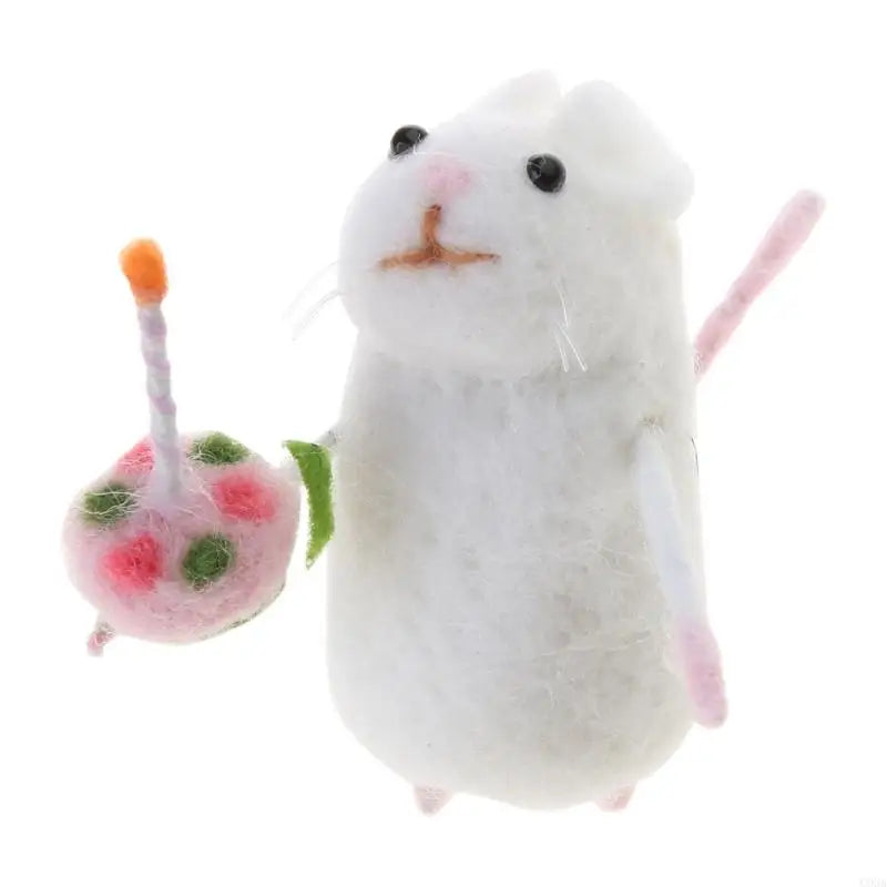Handmade Needle Felt Mouse Ornament – Halloween & Christmas Holiday Felt Ornament Vue