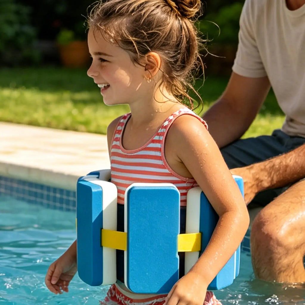 Adjustable Kids Swimming Belt Pool Training Waist Float Buoyancy Aid for Boys Girls Beach Aqua Exercise Water Aerobics Vue