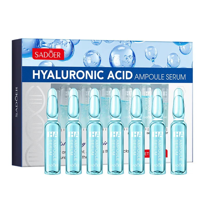 Sadoer Skin Care Hyaluronic Acid Liquid Serum Facial Moisturizing Lifting Glow Up Dermapen Serum 2ml*7Pcs Vue 2ml 7Pcs