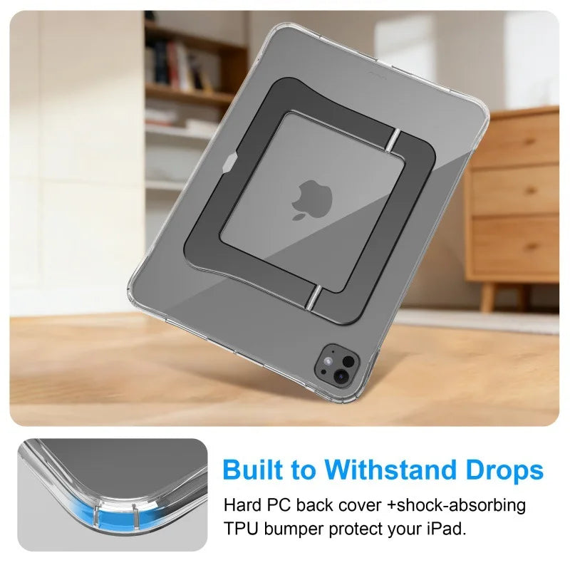 Ronnagar Slim Stand Case for iPad 11th Gen, Air, Pro – Leather iPad Stand Case Vue