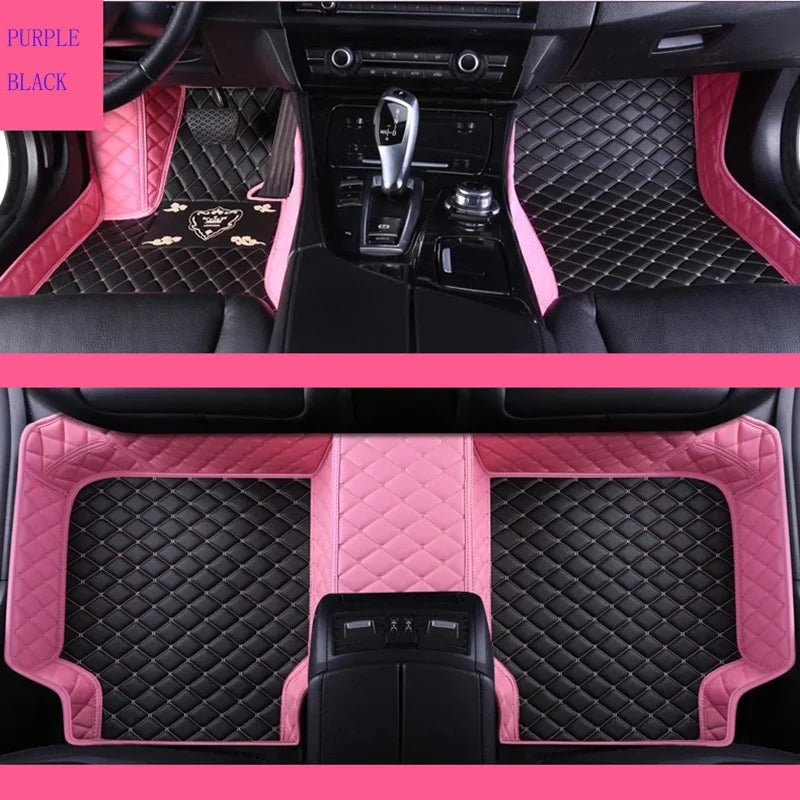 Custom PU Leather Floor Mats for Audi A7 S7 – Double Layer Custom Car Floor Mats Vue