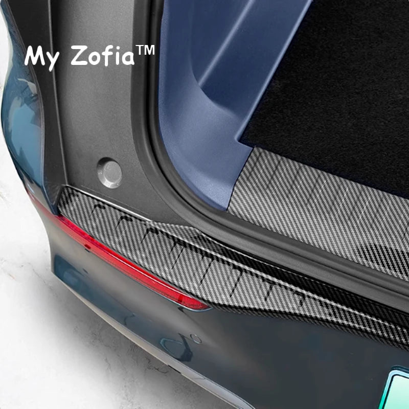 Rear Trunk Bumper Guard Cover Sticker Boot Plate For Geely EX5 Galaxy E5 2024 2025 2026 Car Protector Decoration Accessories Vue