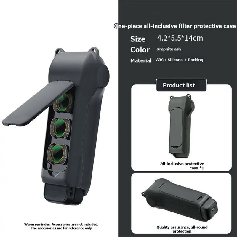 Hot-For DJI For Pocket 4 For Pocket 3 Protective Case Camera Body Protection Filter Cover Lens Cap Travel Storage Bag Vue
