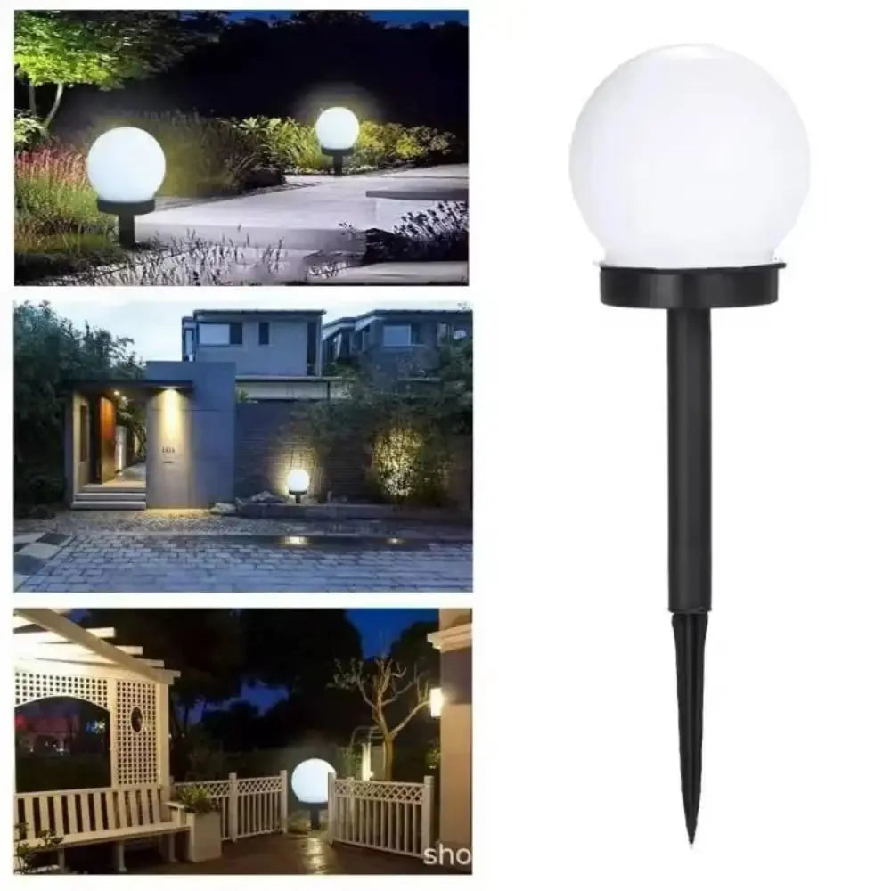 3pcs Energy Efficient Solar Powered LED Lamp Solid Sealed Structure Soft Warm Light Outdoor Garden Light No Wired Power Vue