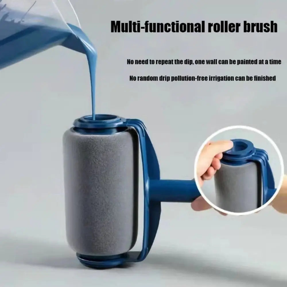 Big Roller Paint Roller Brush Transform Durable Wall Brush Drum Brush Plastic Washable Fine Bristled Rolling Brush Room Vue
