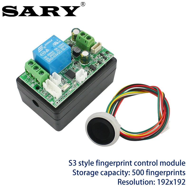 Access control fingerprint control board 7-30V fingerprint identification module low power relay controller Vue S3