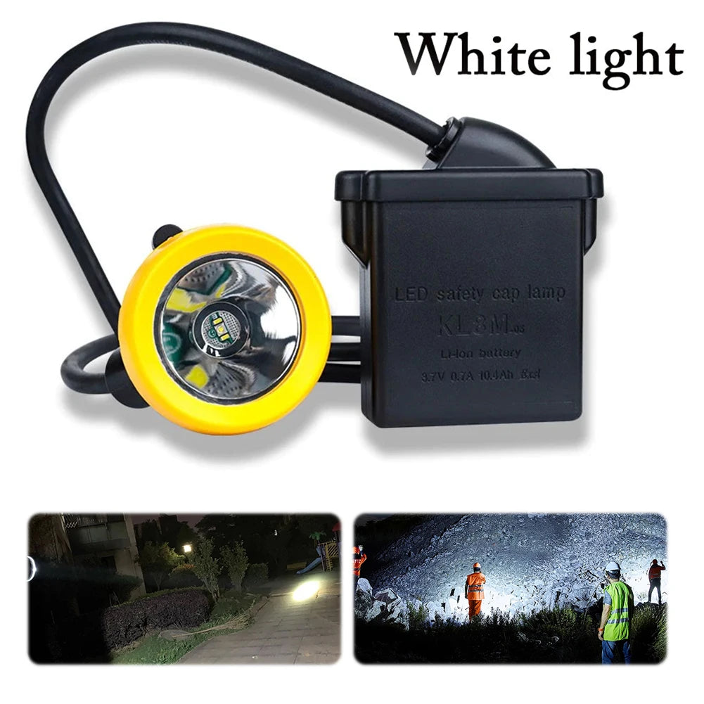 Rechargeable Super Bright Mining Headlamp – Waterproof LED Cap Lamp Mining Headlamp Vue