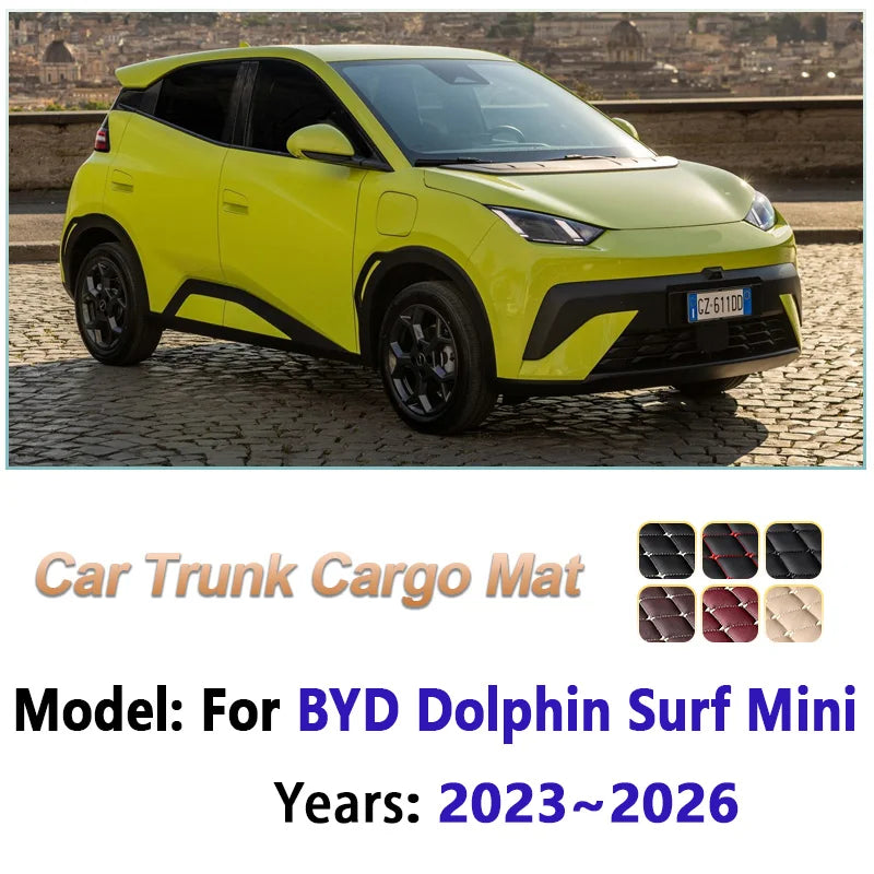 For BYD Dolphin Surf Mini Seagull 2023 2024 2025 2026 Car Trunk Mats Anti-dirty Pad Cargo Tray Boot Storage Carpet Accessories Vue