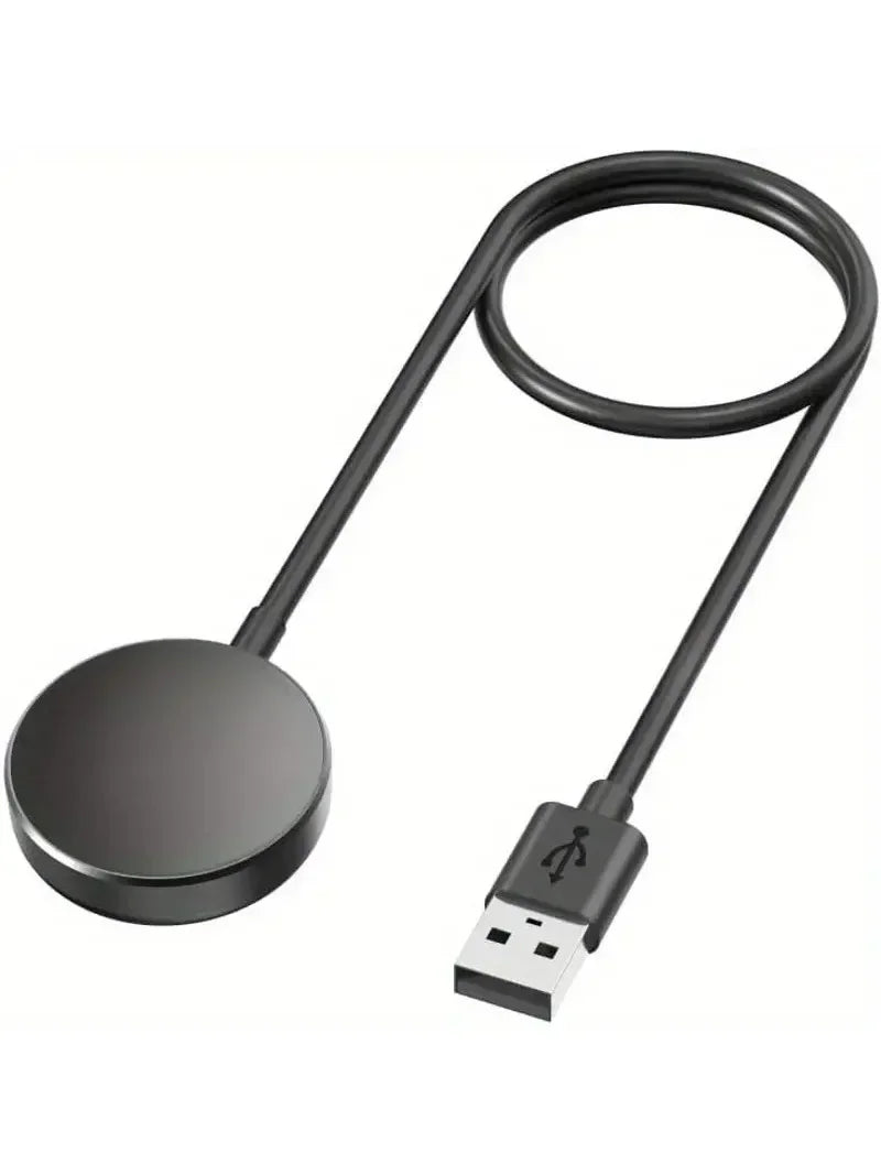 Magnetic Watch Wireless Charger For Samsung Galaxy Watch 8/7/6/5pro/5/4/3 Active 2 Portable USB Cable Fast Charging Dock Station Vue Black