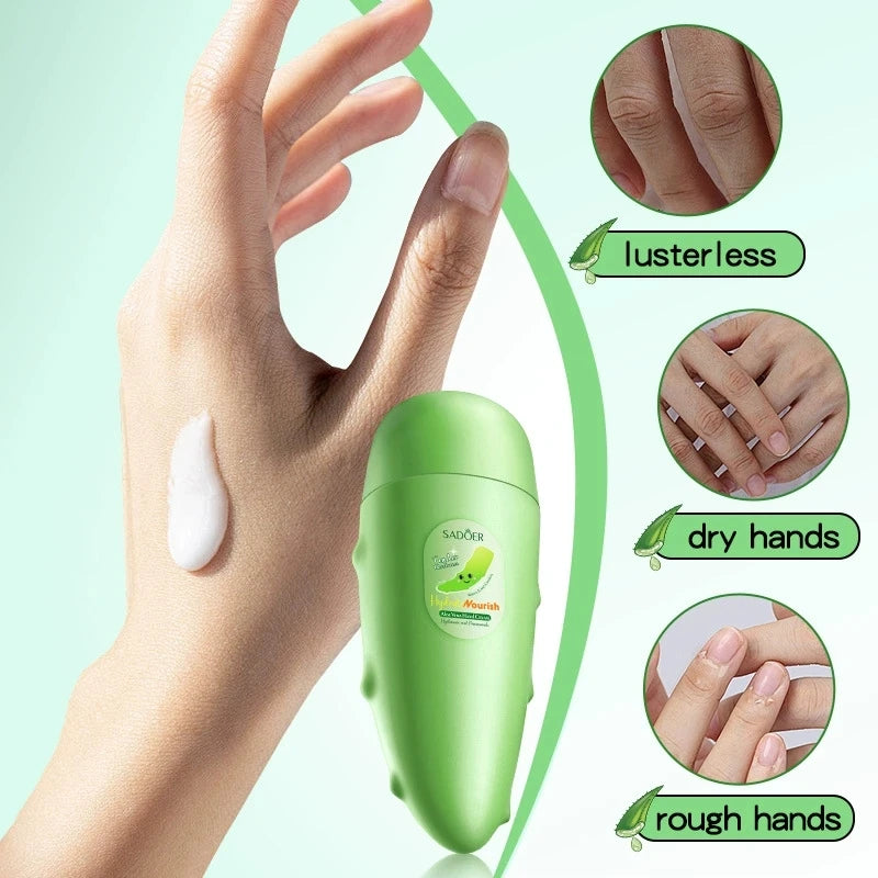Aloe Vera Moisturizing Hand Cream, Suitable for Dry and Rough Skin, Deeply Moisturizes and Nourishes Chapped and Rough Hands, Leaving Skin Soft and Smooth | Portable Travel Bag, Suitable for Both Men and Women. Daily Skin C Vue Default Title