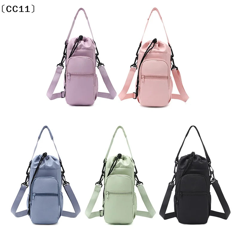 Portable Water Bottle Bag Adjustable Strap Thermal Mugs Insulated