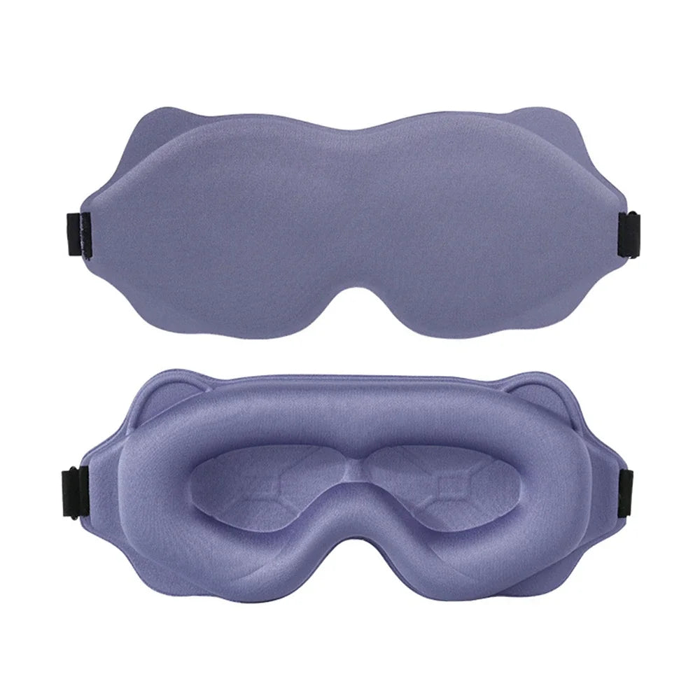 3D Sleeping Mask Block Out Light Soft Padded Sleep Eyes Slaapmasker Vue Purple