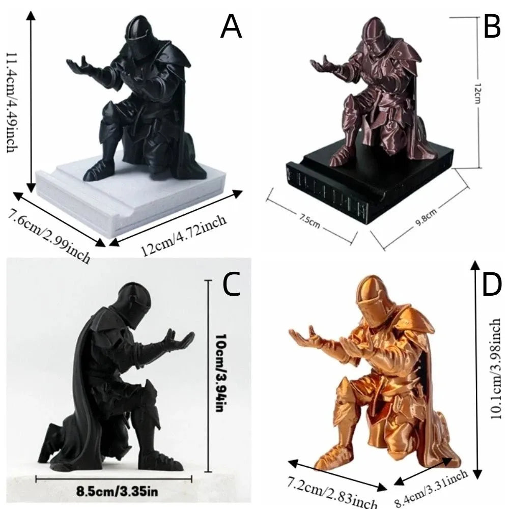 Exquisite Funny Knight Decoration Creative Decorations 3D Printing Knight Ornaments Multi-functional Pen Holder Office Vue