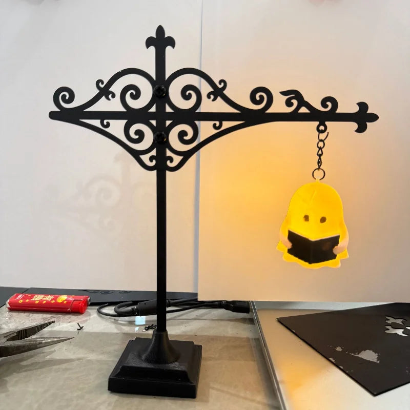 Library Lantern-Decorative Bookshelf Lighting Retro Library Lantern Bookshelf Lamp Multifunctional Warm LED Nightlight Ornament Vue