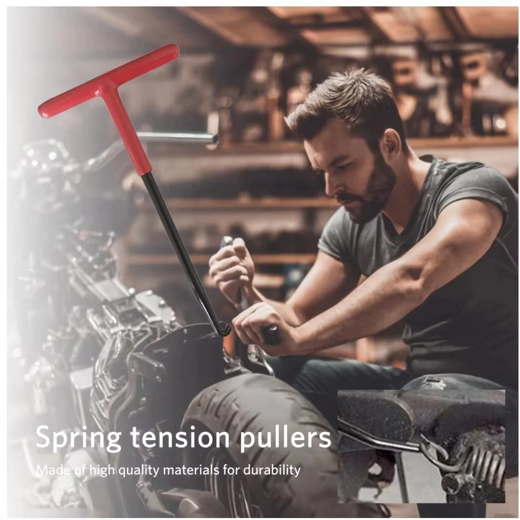 Motorcycle Exhaust Spring Hook T Shaped Handle Exhaust Pipe Spring Wrench Puller Installer Hook Tool Vue