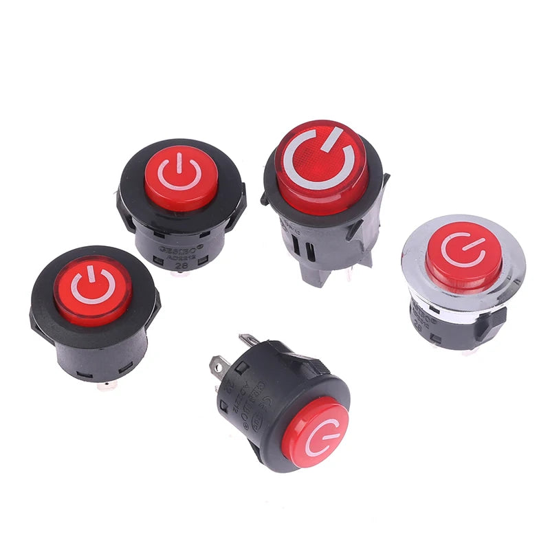 One Button Start Switch For Children's Electric Car 3-pin Power Switch For Baby Battery Car Vue