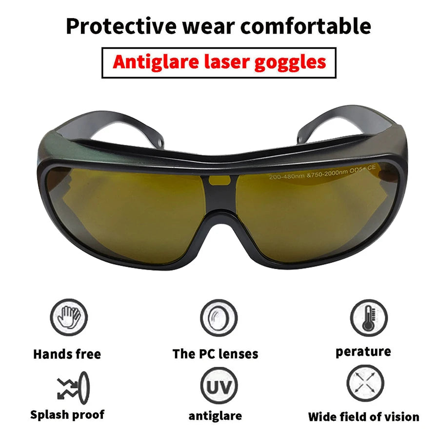 Laser Protection Glasses 755nm 1064nm IPL Laser Goggles Safety Glasses Vue