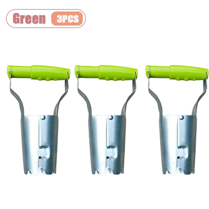 1-5PCS Multi Purpose Garden Planting Tool Handheld for Vegetables Flowers for Outdoor Gardening Harvesting Seeding Transplanter Vue Green-3PCS
