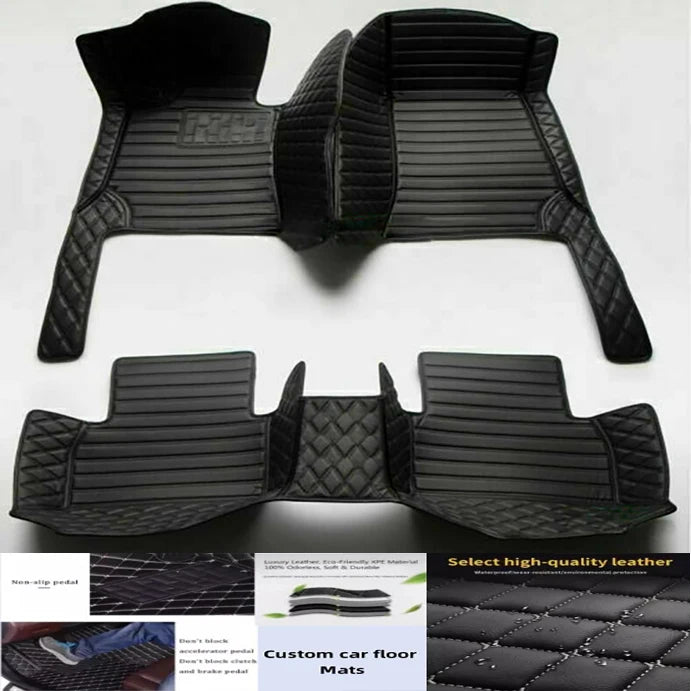 5D leather waterproof Custom Car Floor Mats For Ford EDGE Auto Carpets Foot Coche Accessorie liners Vue