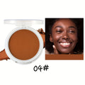 Wheat Bronzing Powder for Dark Skin, Matte Finish, Sweatproof & Oil Dark Foundation Concealer, Powder Puff And Mirror Vue 04