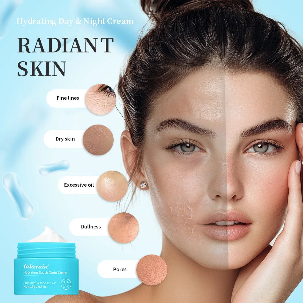 Probiotic Hydrating Day & Night Cream - Nourishing Moisturizer for Face, Maintain Skin Balance & Improve Skin Smoothness Vue