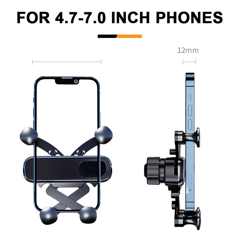 SEAMETAL Air Vent Car Phone Holder Horizontal Vertical Telescopic Air Outlet Hook Phone Mount Stable Fixed Cellphone Navigation Vue