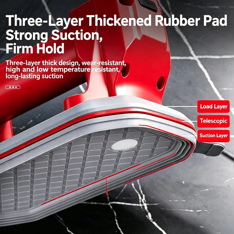 6-inch Thickened Rubber Base Electric Suction Cup for Tiles 100KG Heavy Lifter Automatic Air Powerful Glass Handling Suction Vue
