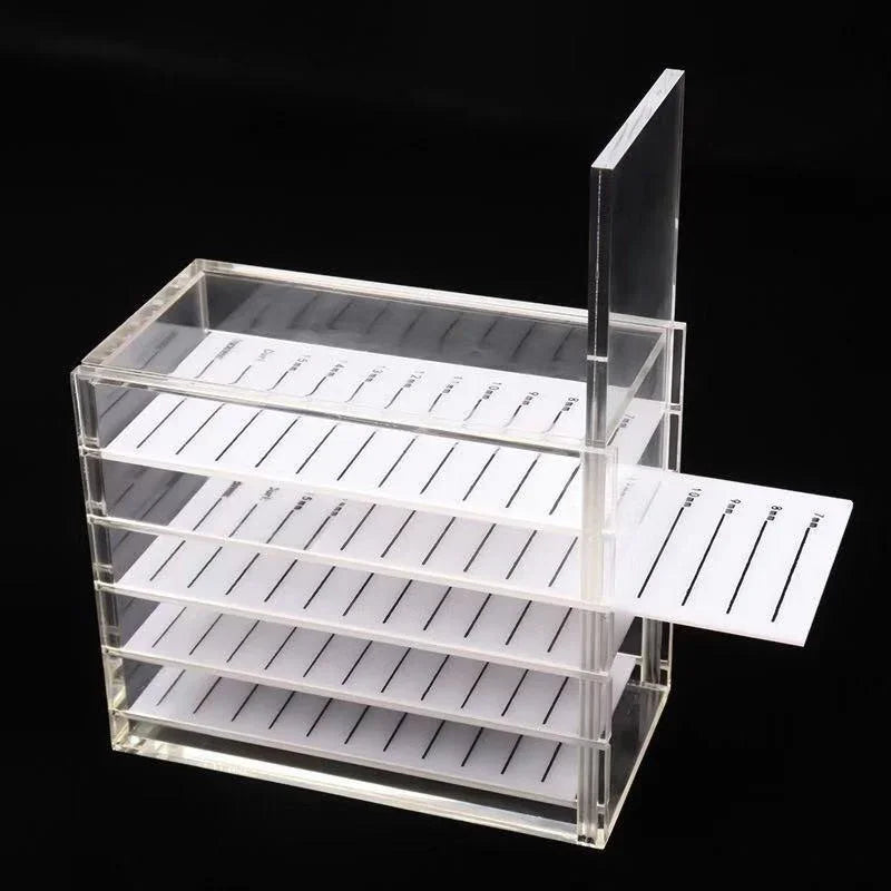5-Layer Acrylic Lash Organizer & Eyelash Extension Storage Box Lash Storage Organizer Vue Default Title