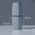 Portable Wash Cup Toothbrush Cup Mouthwash Cup Toothbrush Household Set Tooth Cylinder Toothbrush Toothpaste Storage Box Vue Light Gray
