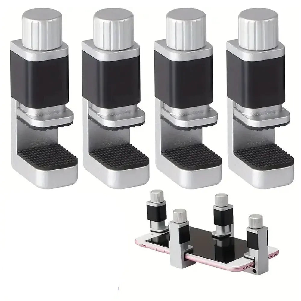 4 PCS Set Adjustable Phone Repair Repair Clamp For Smartphones, Tablets, Laptops & Ipads- Phone Screen Securing Tools Set Vue