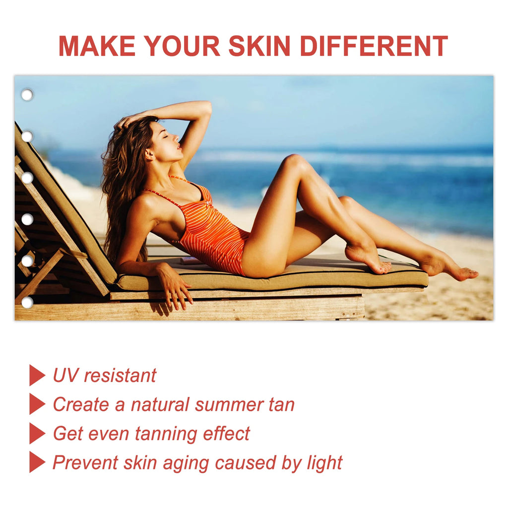Tanning Accelerator Mousse Summer Skin Self Tanner Natural Glow Body Bronzer Sunbathing Keep Moisturizing Sunless Tanning Lotion Vue