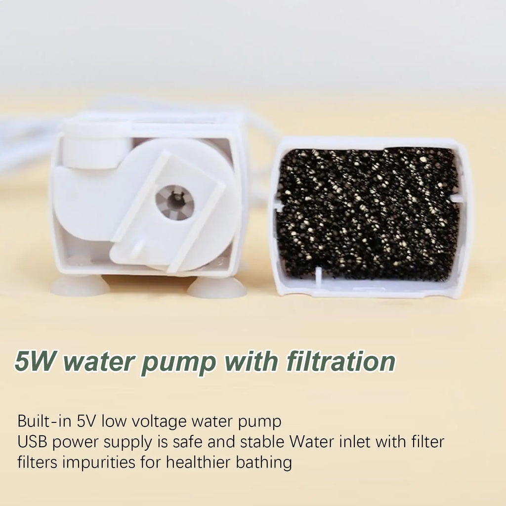 ABS Rechargeable Automatic Parrot Bird Bath Tub With Circulating Faucet Shower Pet Supplies Bathing Accessories For Cage Bird Vue