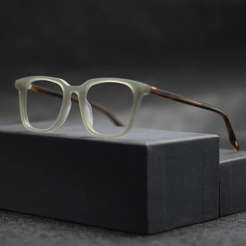 Fashion Vintage Frosted Square Optical Glasses Frame Simple Trendy Unisex Eyeglasses For Women Men Literary Retro Matte Eyewear Vue A1