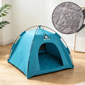Pet Cage Breathable Pet Tent House Comfortable with Double-sided Mat Feral Cat Shelter Portable Outdoor Pet Tent Travel Vue Blue S