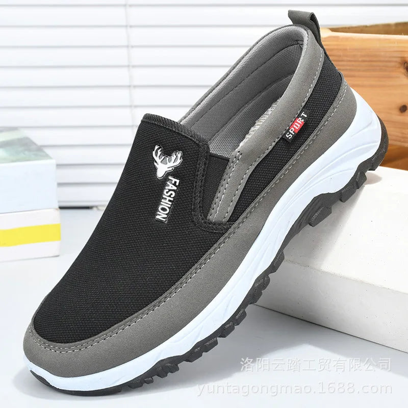 Men's Slip-On Casual Shoes | Breathable, Non-Slip & Lightweight Men's Casual Shoes Vue black 43