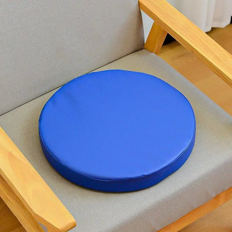 Comfortable Thicken Chair Cushions Waterproof Leather Memory Foam Vue Blue