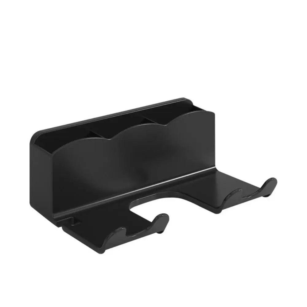 Plastic Hair Dryer Holder Wall-Mounted With Free Punching Blower Holder Stylish Hair Dryer Rack Storage And Sorting Bracket Vue