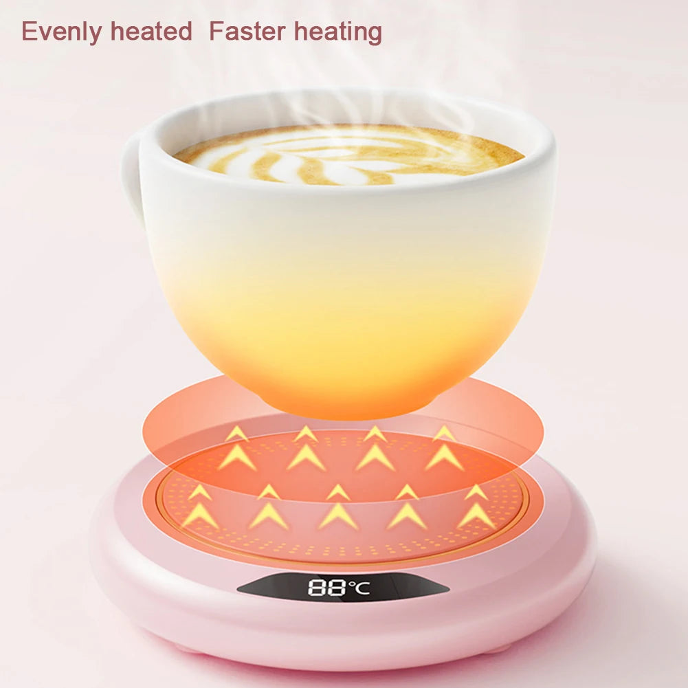 1-3PCS Intelligent Coffee Cup Heater with Thermostat, Coaster, and Gravity Switch - Perfect for Hot Coffee, Tea, Espresso, Milk Vue