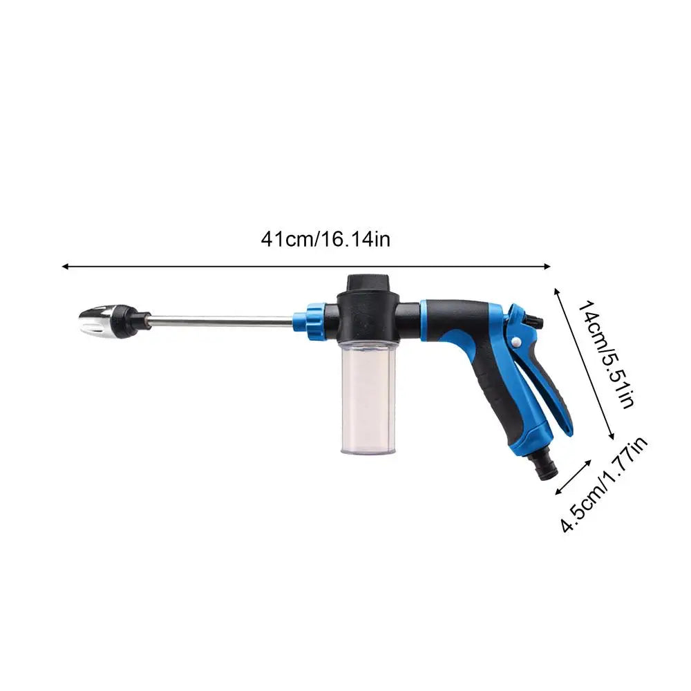 Adjustable High Pressure Foam Car Wash Sprayer, Multi-Port Telescopic Garden Hose for Auto Detailing Truck Boat Patio Garage Vue A
