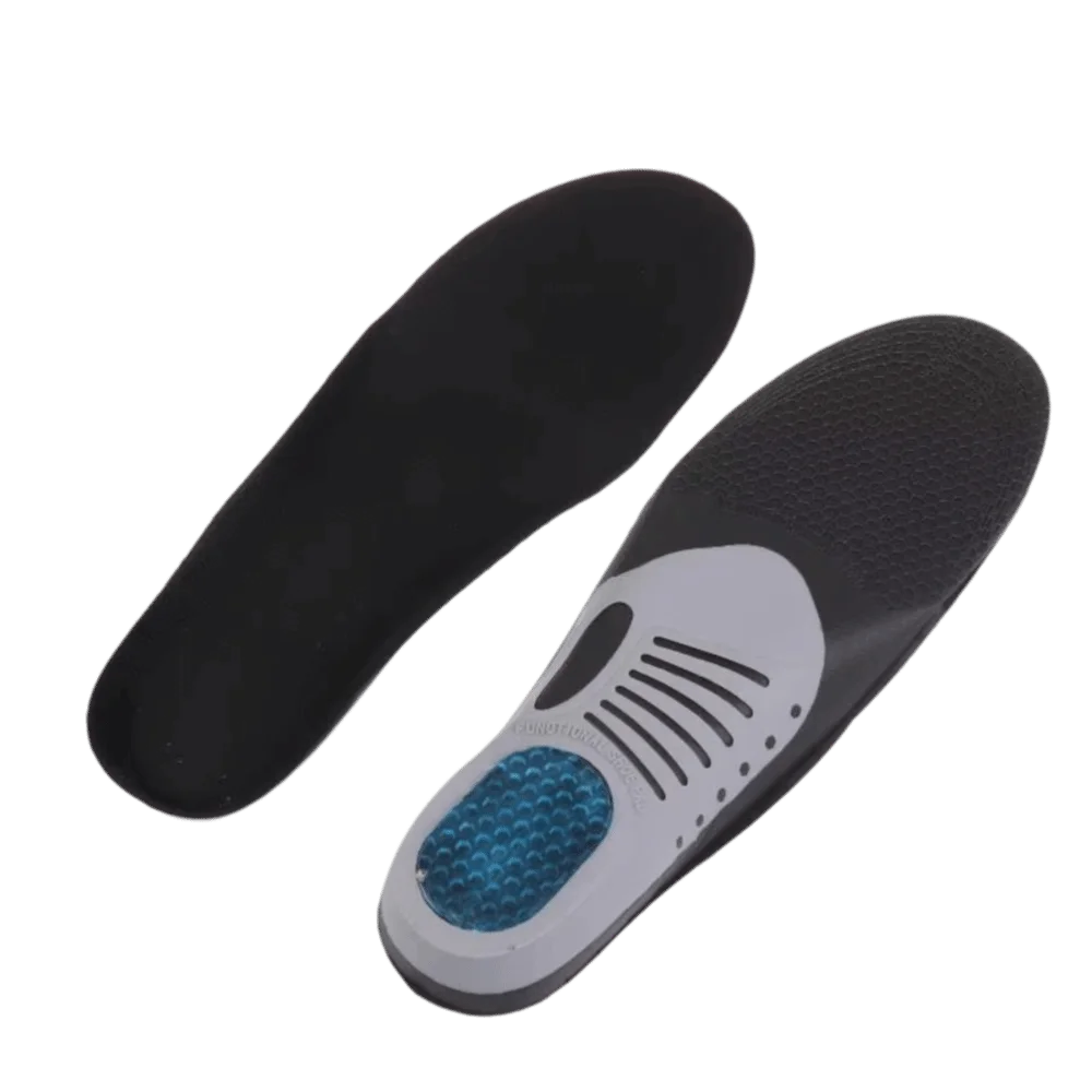 1 Pair Gel Material Sports Running Insoles Soft Elastic Orthopedic Support Orthotic Inserts Shock Proof Comfort Cushioning Vue M