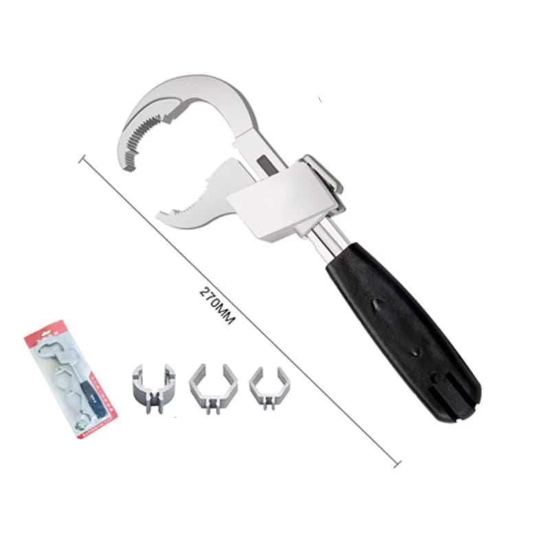 Universal Adjustable Sink bathroom Wrench multipurpose sink spanner home Plumbing bathroom Repair Hand installation Tool Vue without box