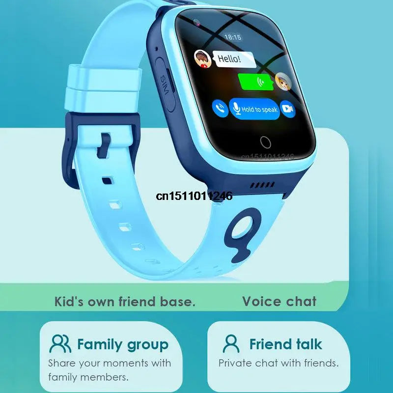 KGG 4G Smart Watch Kids GPS WiFi 1000mAh Video Call Tracker Location SOS Call Back Monitor Phone Watch Smartwatch Children Gifts Vue