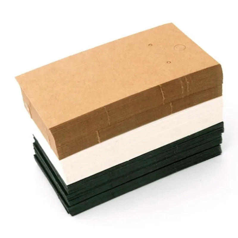 50/100 Pieces Jewelry Display Labels, Paper Earring Display Cards - DIY Nail And Hoop Earring Holders, Packaging Supplies Vue