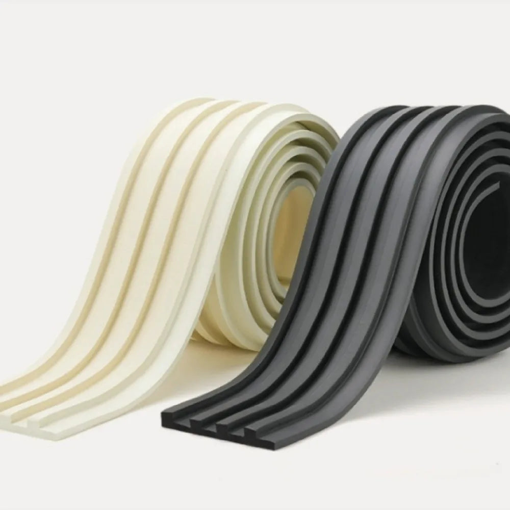 3 Meter Imitation Grille Wall Sticker NBR Foam Thick Fluted Wall Panel Moisture-proof Self-adhesive Fluted Wall Trim Vue