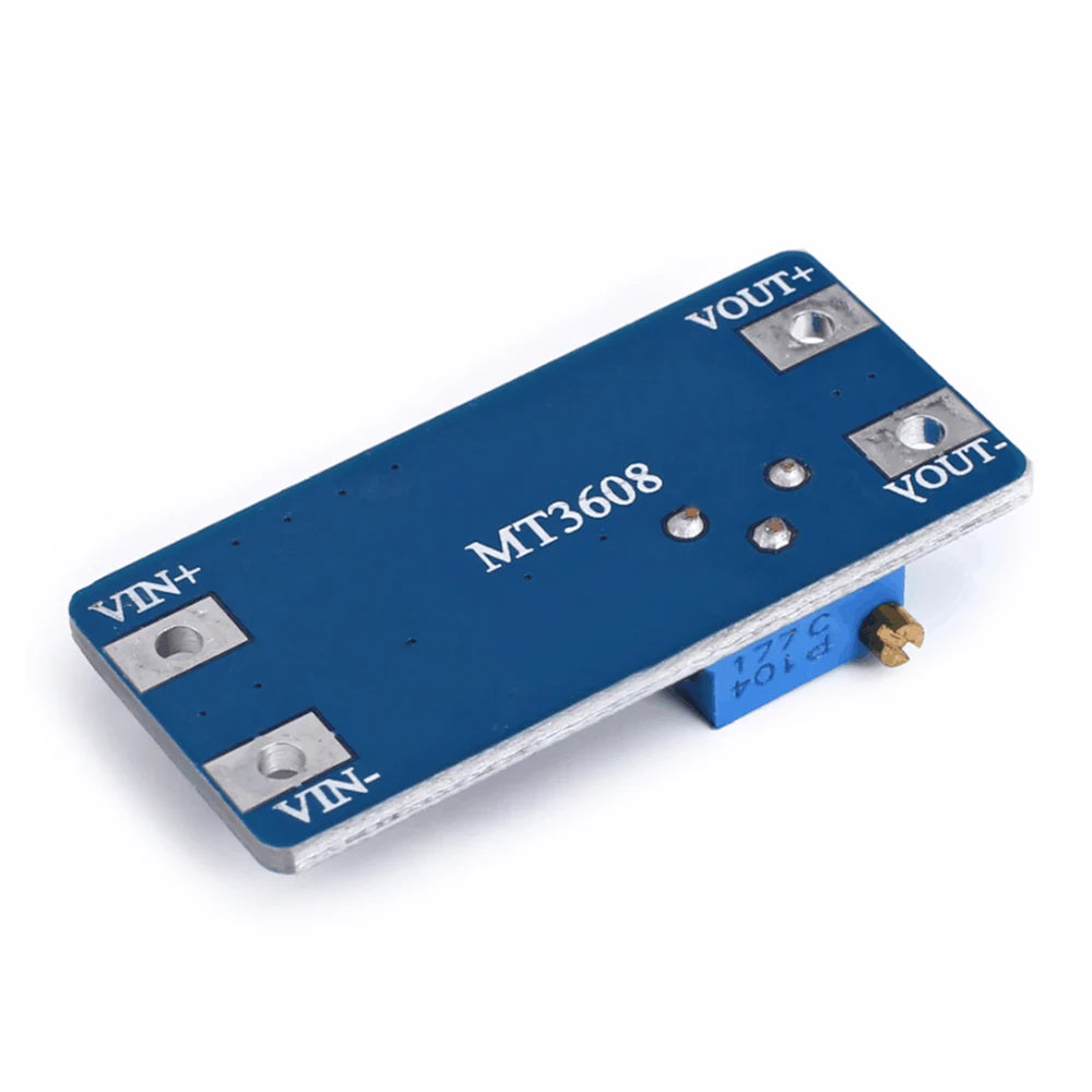 10PCS 2A Max MT3608 Adjustable 3V/5V to 5V/9V/12V/24V DC-DC Step Up Power Module Vue Default Title