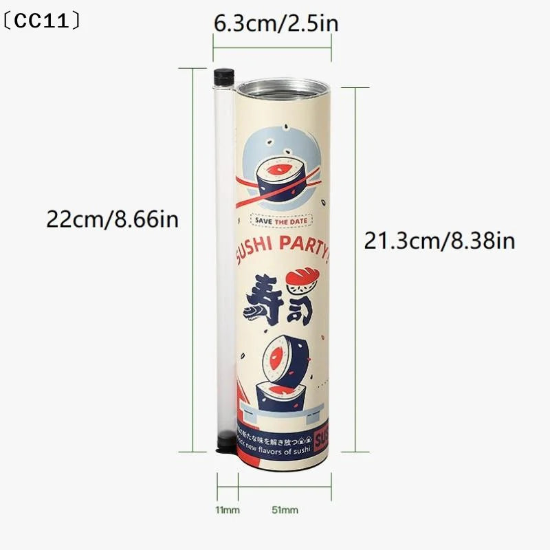 Round Sushi Push Box Sauce Straw Food Grade Mold Cone Up Paper Bucket