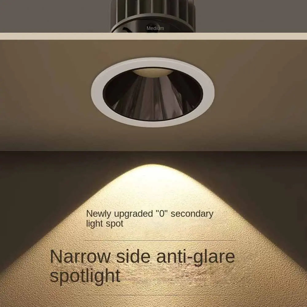 Durable Recessed LED Downlight Spot Light Energy Saving Down Lights 220V Round Ceiling Lamp Home Vue